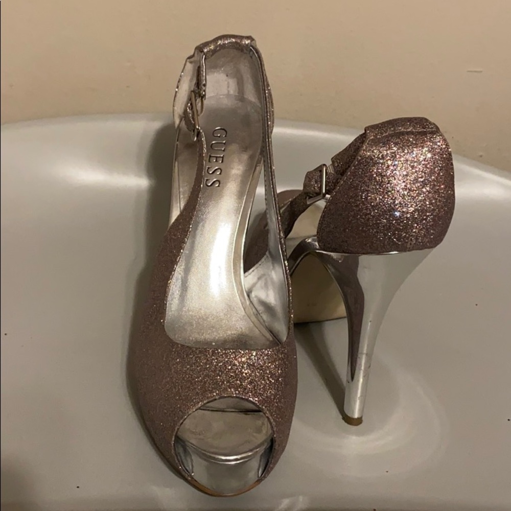 Gently Worn Statement Glitter Heel - image 2